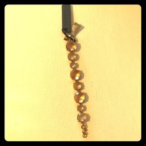 J crew gold with light pink stone bracelet!